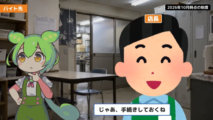 週20時間に増やすと、何を確認する?の動画の場面3:ずんだもんが話す場面