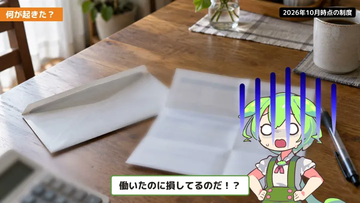 小さい会社で130万円を超えると、扶養はどうなる?の動画の場面5:ずんだもんが話す場面