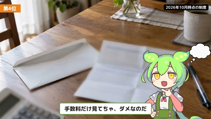 iDeCoは手数料で損?節税と一緒に見るの動画の場面5:ずんだもんが話す場面