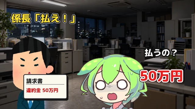 「辞めたら違約金50万円」は本当?係長の5つの言い分を判定の動画